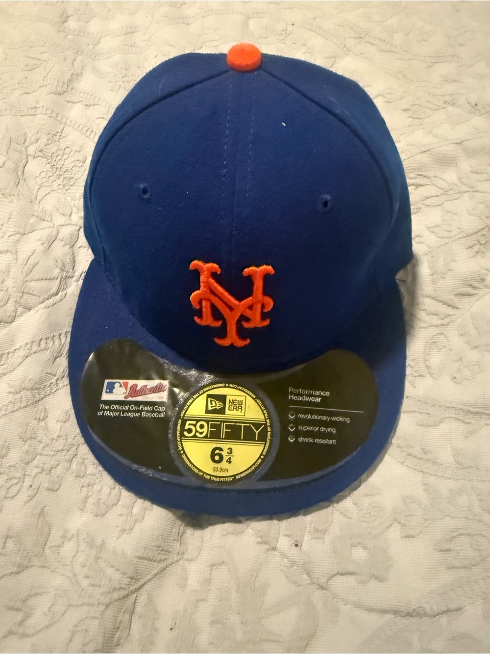 New Era Kids Royal Blue & Orange 59FIFTY Fitted Cap - Mets Logo